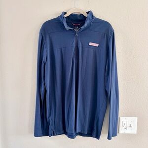 Vineyard Vines Edgartown Medium Navy Half-Zip Performance Pullover